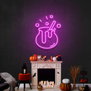 Witch Pot Led Neon Sign Halloween Light Decor