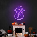 Witch Pot Led Neon Sign Halloween Light Decor