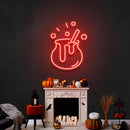 Witch Pot Led Neon Sign Halloween Light Decor