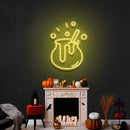 Witch Pot Led Neon Sign Halloween Light Decor