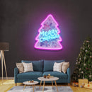 Xmas On Tree LED Neon Acrylic Artwork - Custom Neon Signs | LED Neon Signs | Zanvis Neon®