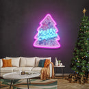 Xmas On Tree LED Neon Acrylic Artwork - Custom Neon Signs | LED Neon Signs | Zanvis Neon®